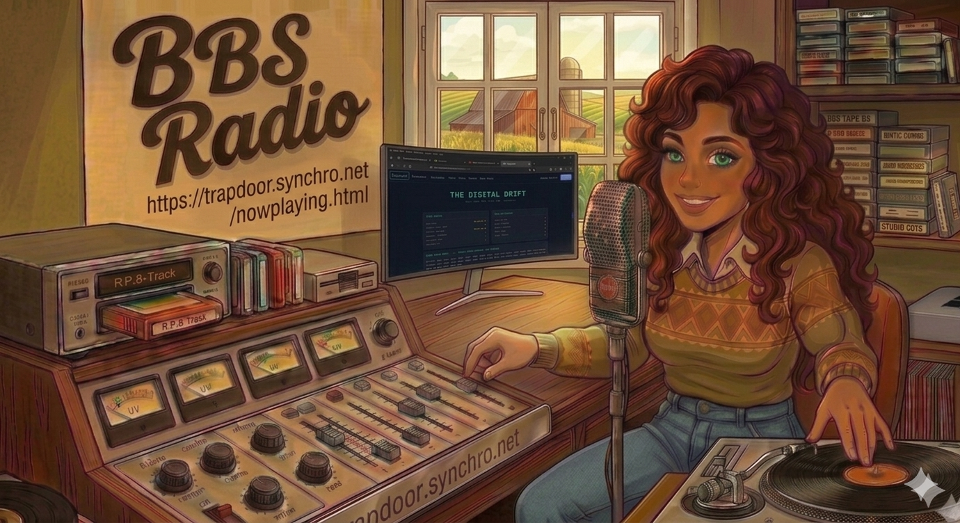 Hannah DJ in the studio